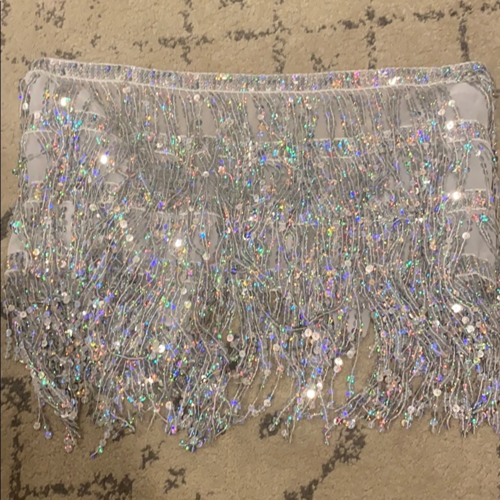 sequin skirt